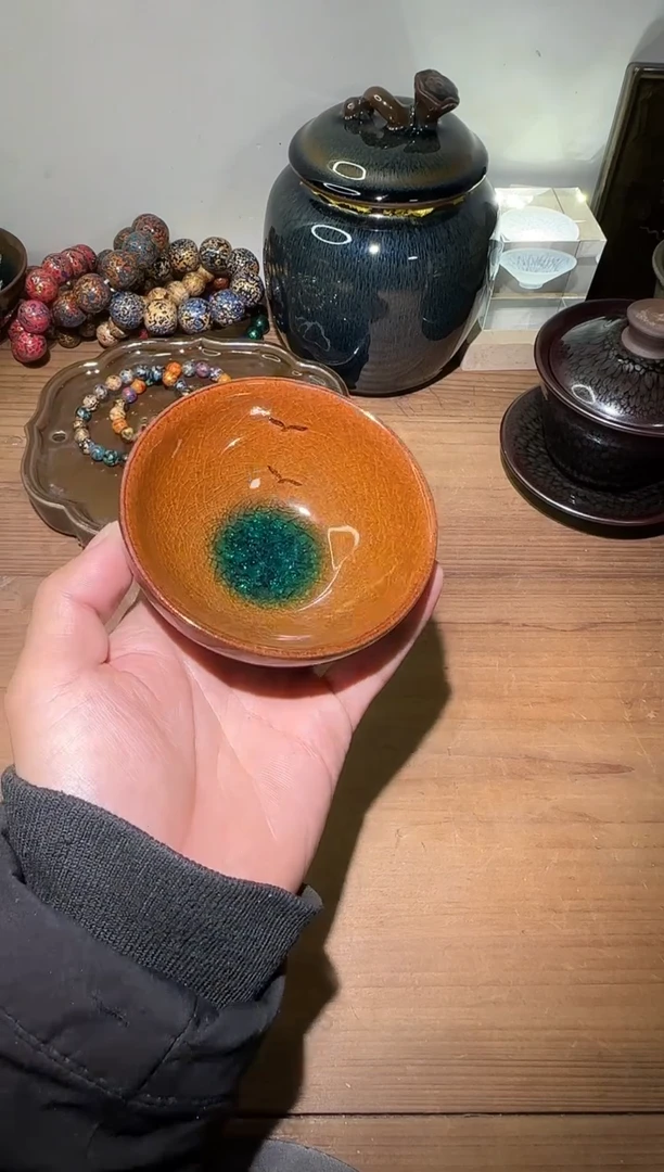 茶盏建阳建盏茶杯一只