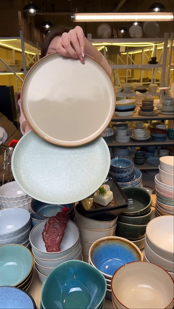 瓷15【瑕疵】外贸尾货窑变釉下彩