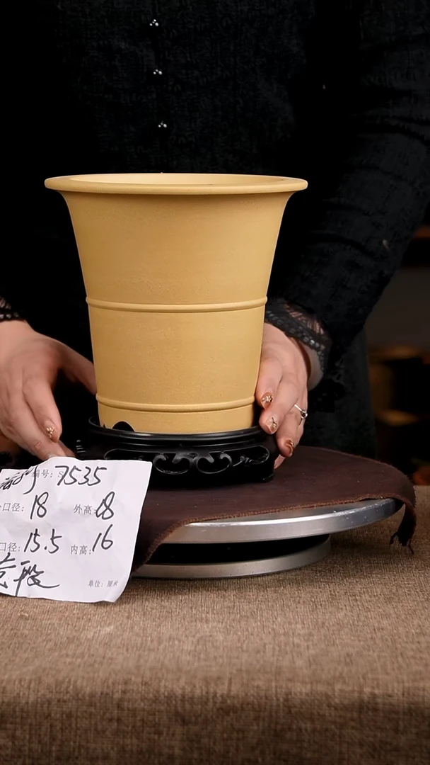 紫砂花盆花卉工艺7535+s