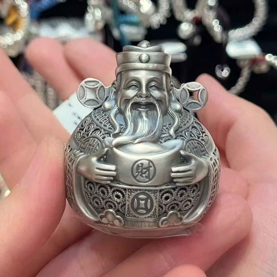 足银银制品 菜百首饰 足银摆件 跳