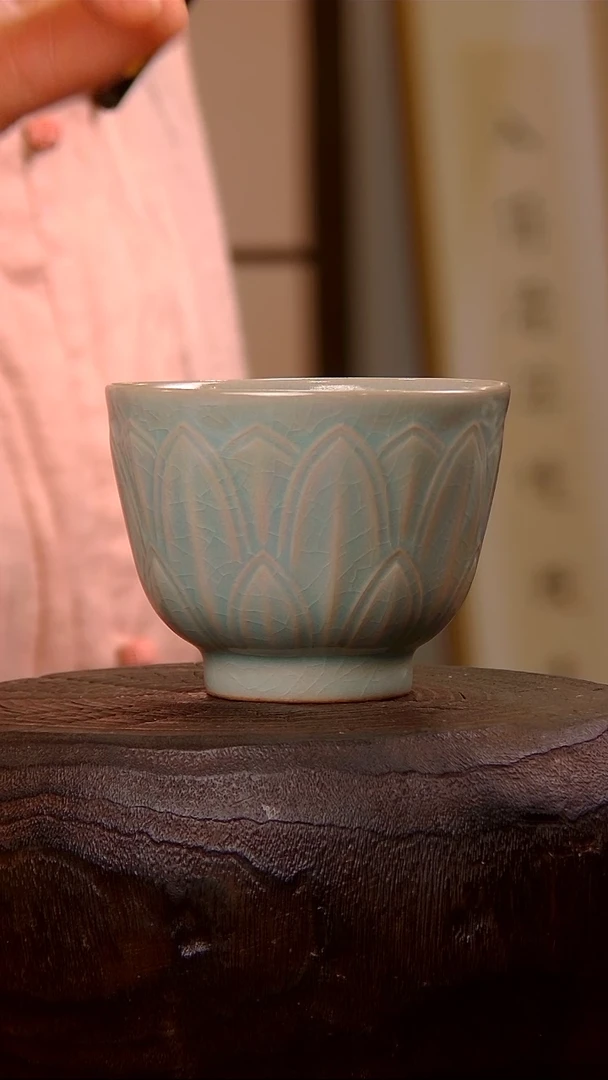 【闪购商品】瓷片449莲瓣杯............