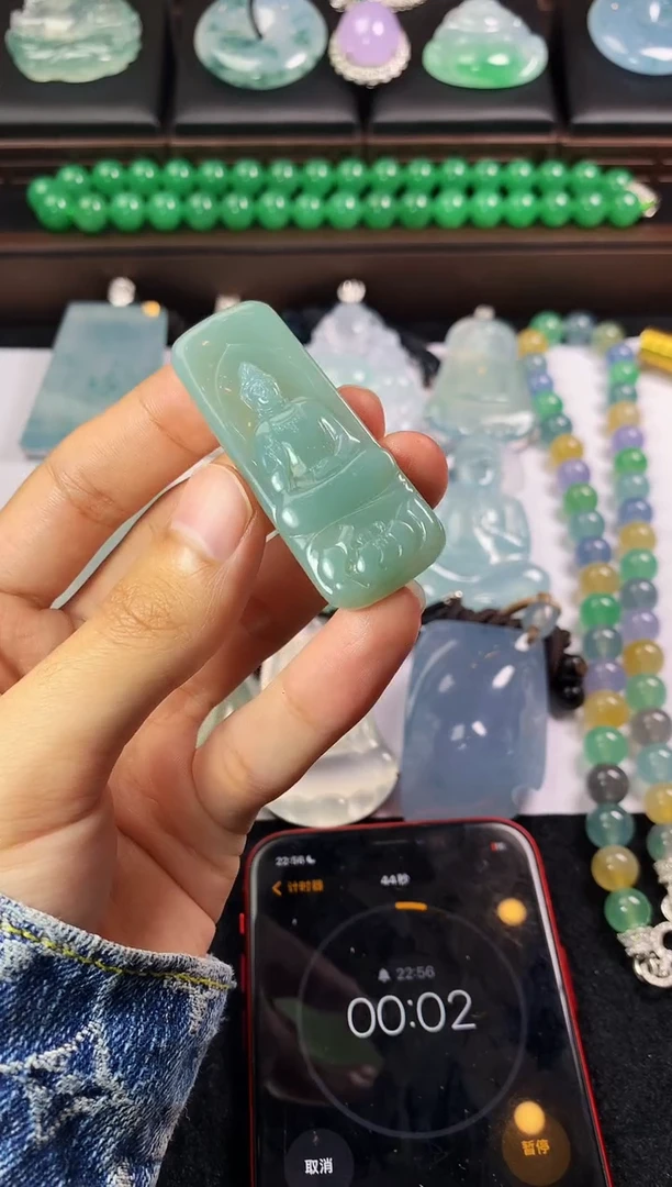 未镶嵌定制翡翠八**~4073毛货不退不换