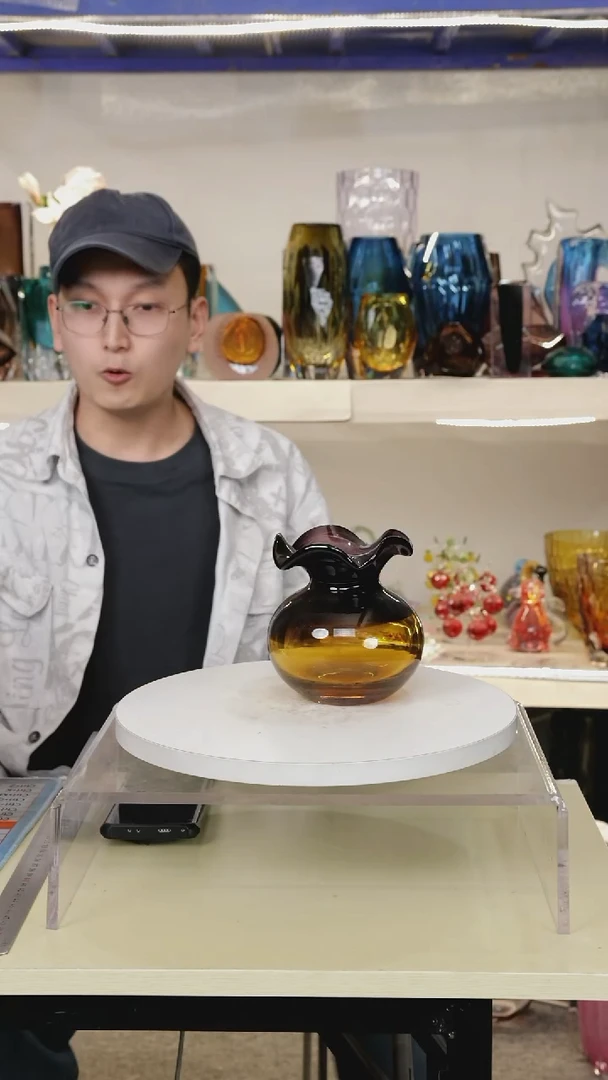 高13琉璃花瓶果盘摆件福利