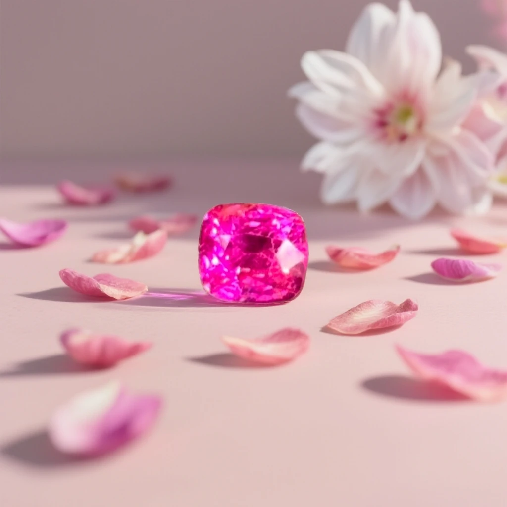 MOGOKSTAR/抹谷之星缅甸天然高色尖晶石-热粉色调-0.55ct-YY13