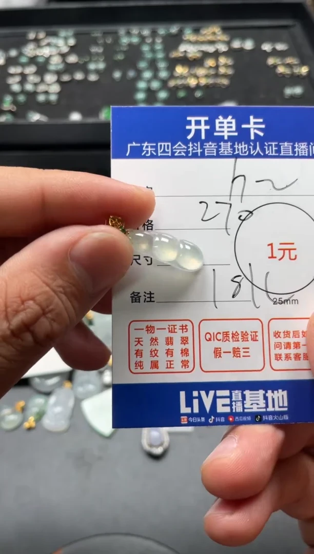 颈饰未镶嵌翡翠h*y挂件
