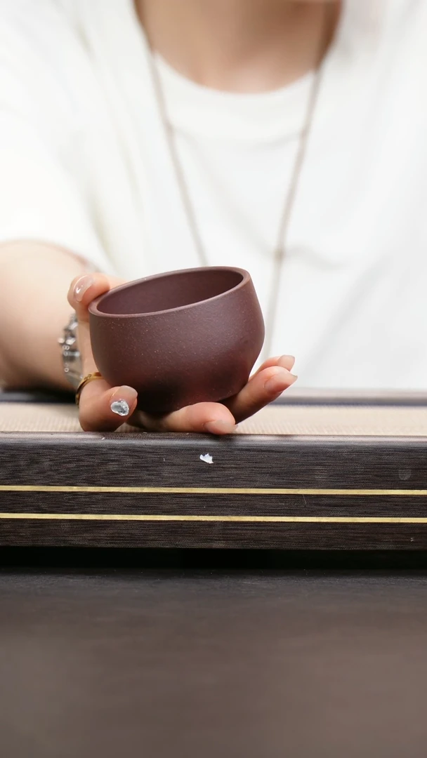 茶壶紫砂四号井底槽清 金箔杯