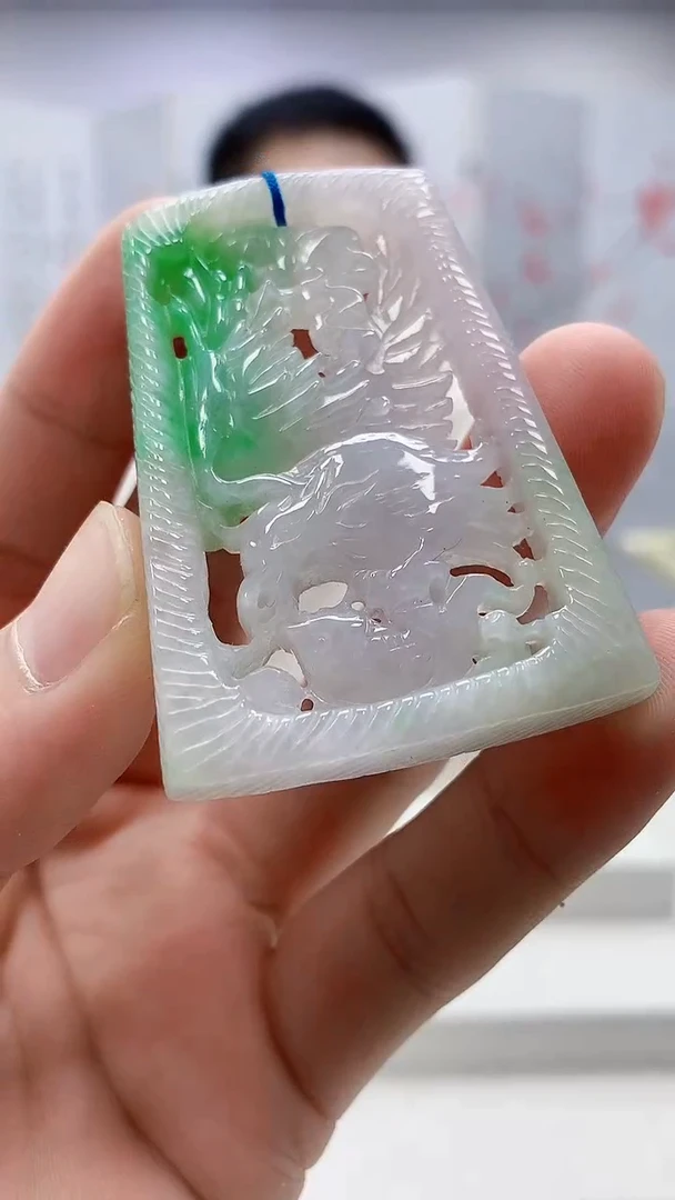 定制翡翠未镶嵌5158bb-毛货挂件45