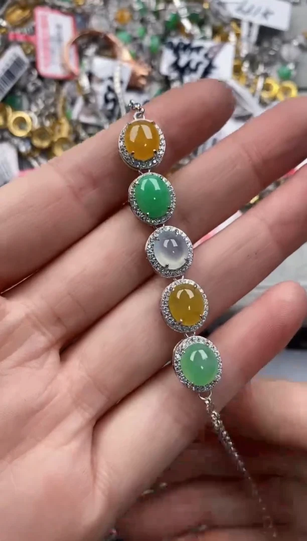 银S925镶嵌戒指翡翠777----9