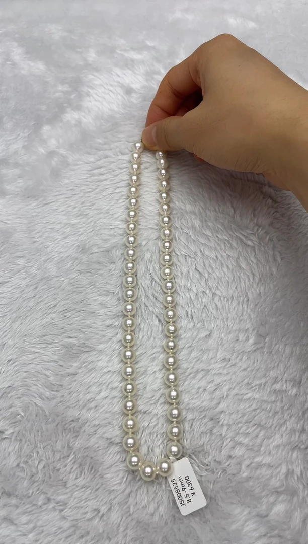 项链银S925镶嵌海水珍珠AK8.5-9mm