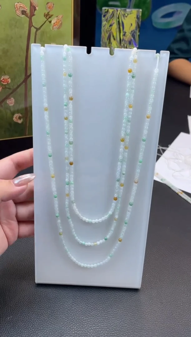 颈饰未镶嵌翡翠珠链多样性发一