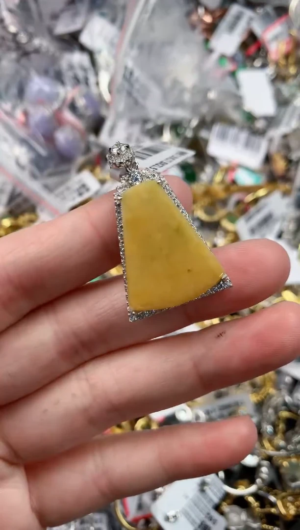 银S925镶嵌戒指翡翠10             1