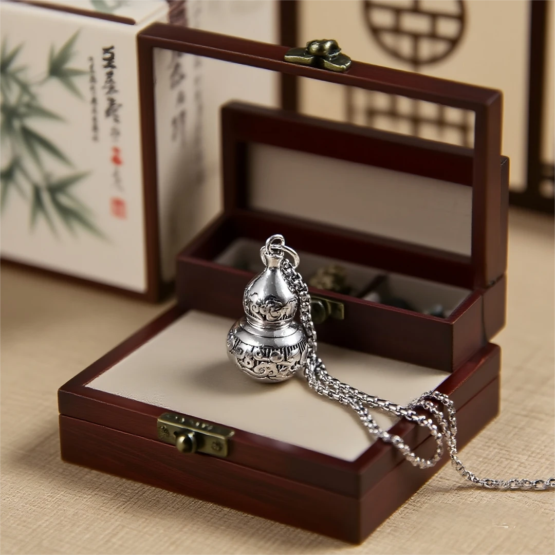 复古.祥云葫芦.可打开.原创手工吊坠.送链子.送礼盒.