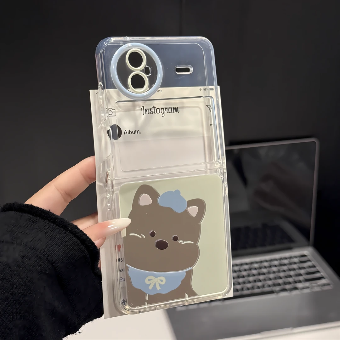 （VIVOxflip系列）折叠镜面适用vivoxflip手机壳防摔壳个性女西高地