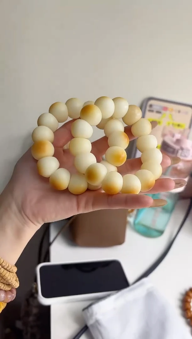 手串菩提根/象牙果沐e24干磨溏心蒜瓣20mm手串