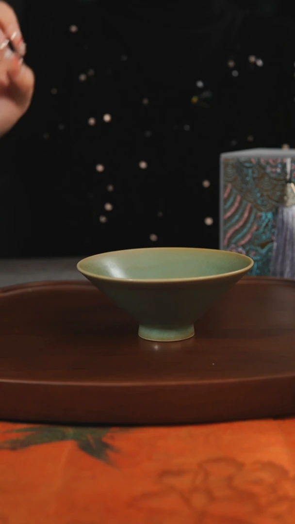 杯子斗笠杯 柴烧全品一级 汝州原产地原矿仿古老釉