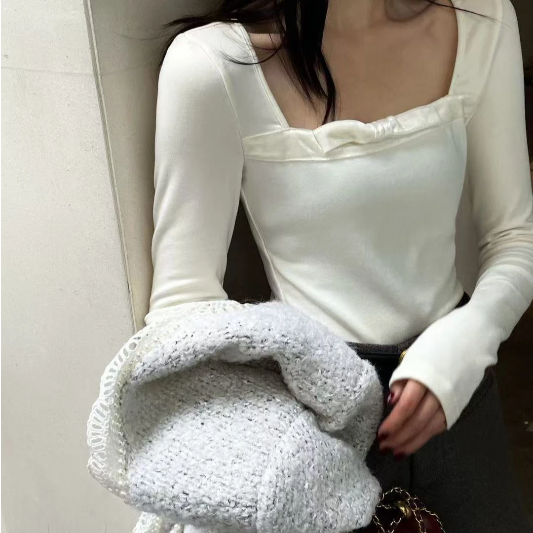 深圳南油/蝴蝶结上衣/打底