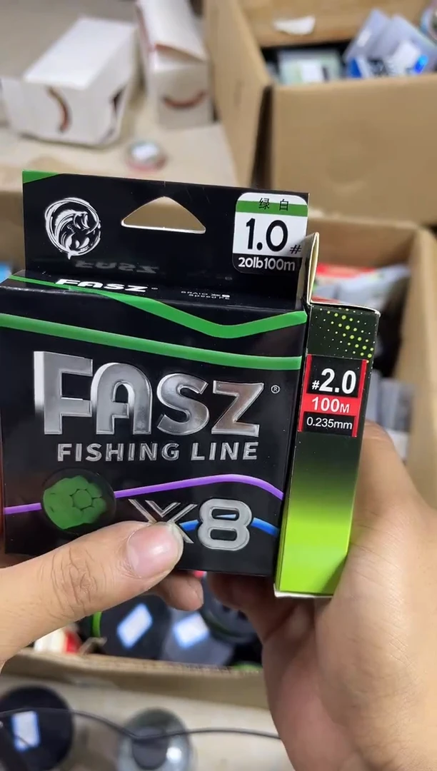 PE1.0+2#----8X绿白色路亚线100米TW*2