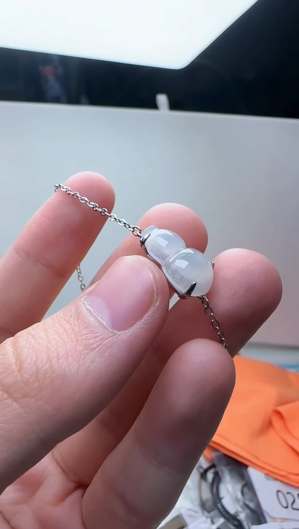 【闪购商品】翡翠手链银S925镶嵌翡翠手链35