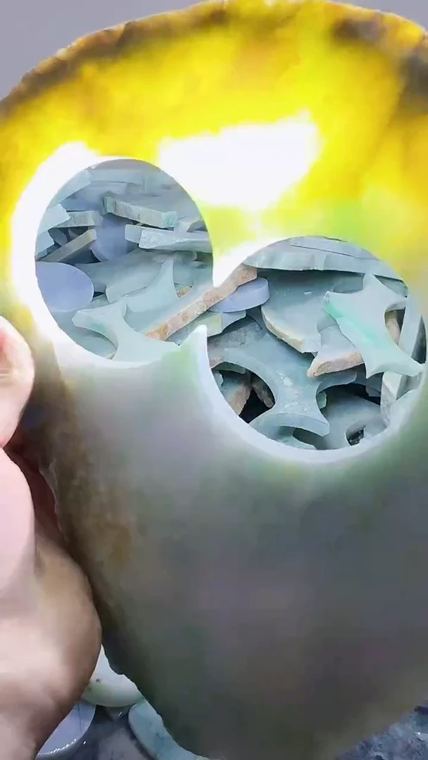 裸石翡翠缅甸翡翠A货文3972