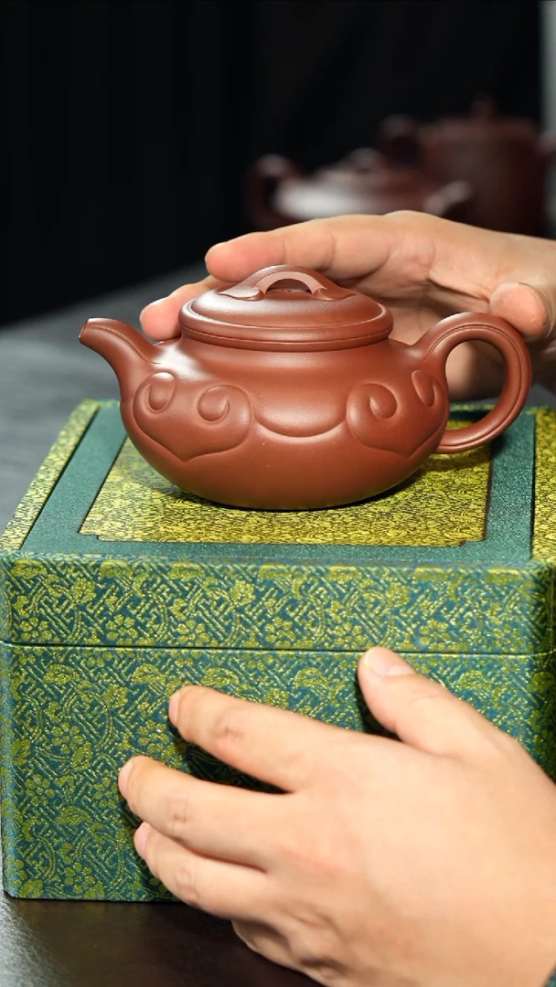 茶壶紫砂用****0预定半手底槽清仿古如意