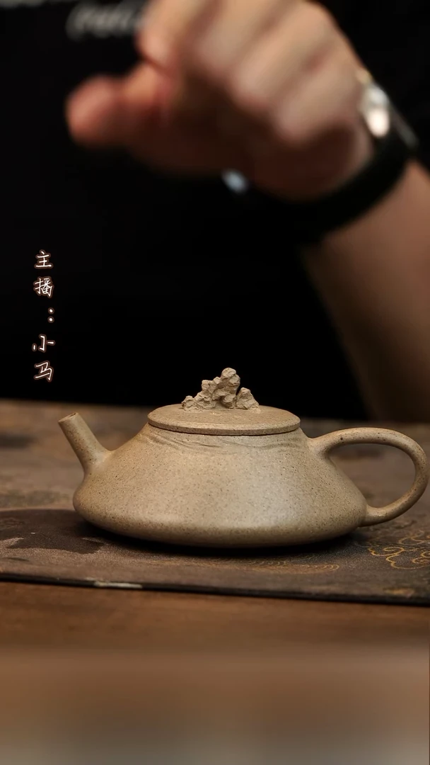 茶壶紫砂观海   柴烧