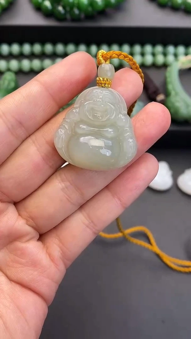 颈饰未镶嵌和田玉南*昭佛公吊坠