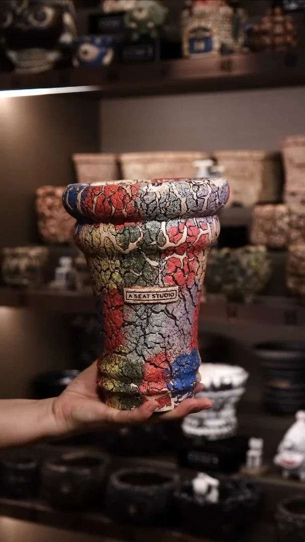 立*峰泰国进口手工花盆个性创意花盆