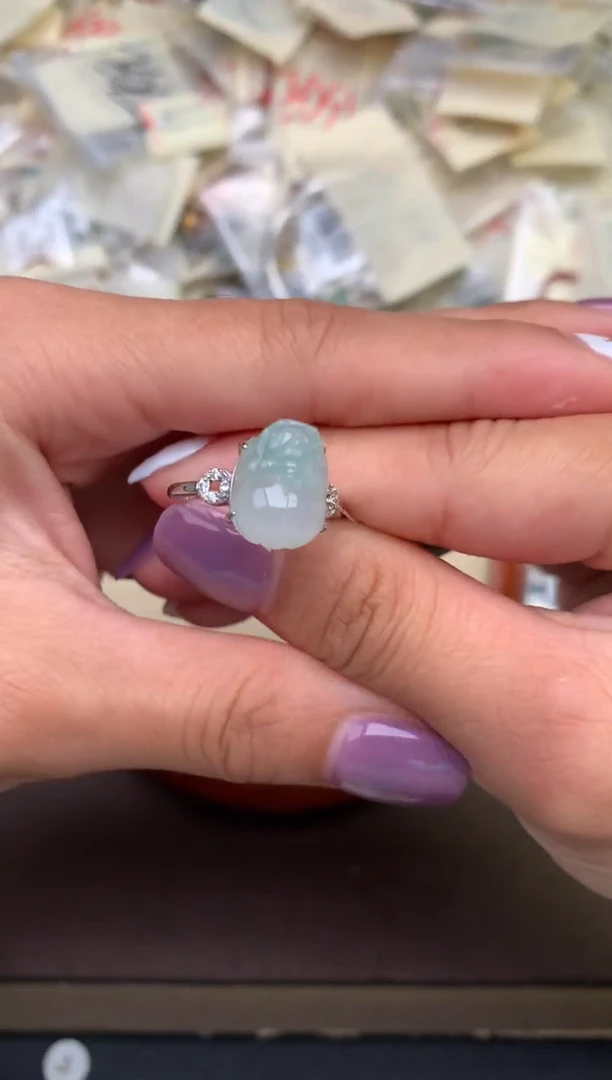 银S925镶嵌挂件翡翠一