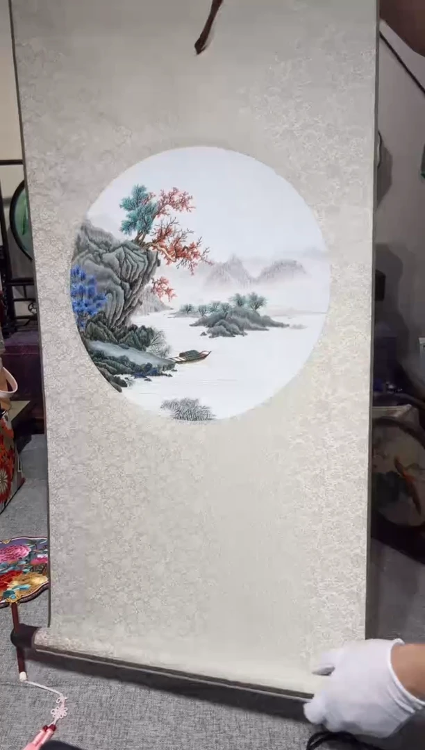 织绣纯手工苏绣双面绣