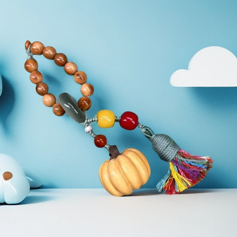 万事不南 黄金檀 库克8mm珠扣 包包挂件 挂件挂饰