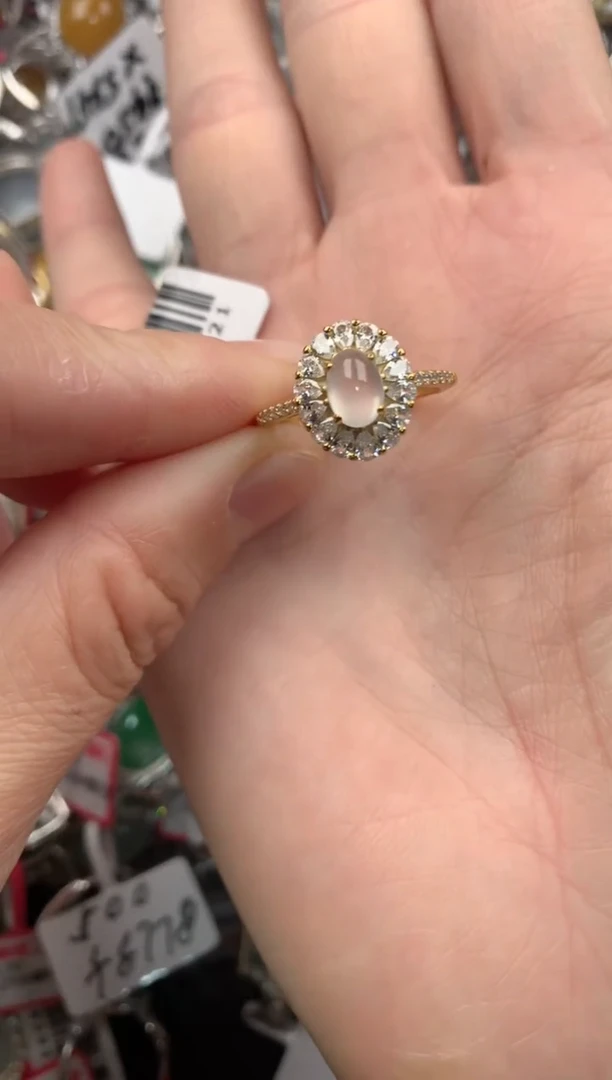 银S925镶嵌戒指翡翠111---3