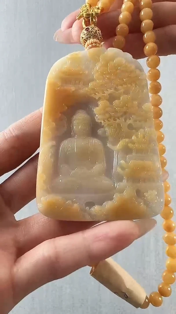 颈饰未镶嵌翡翠阿弥陀佛