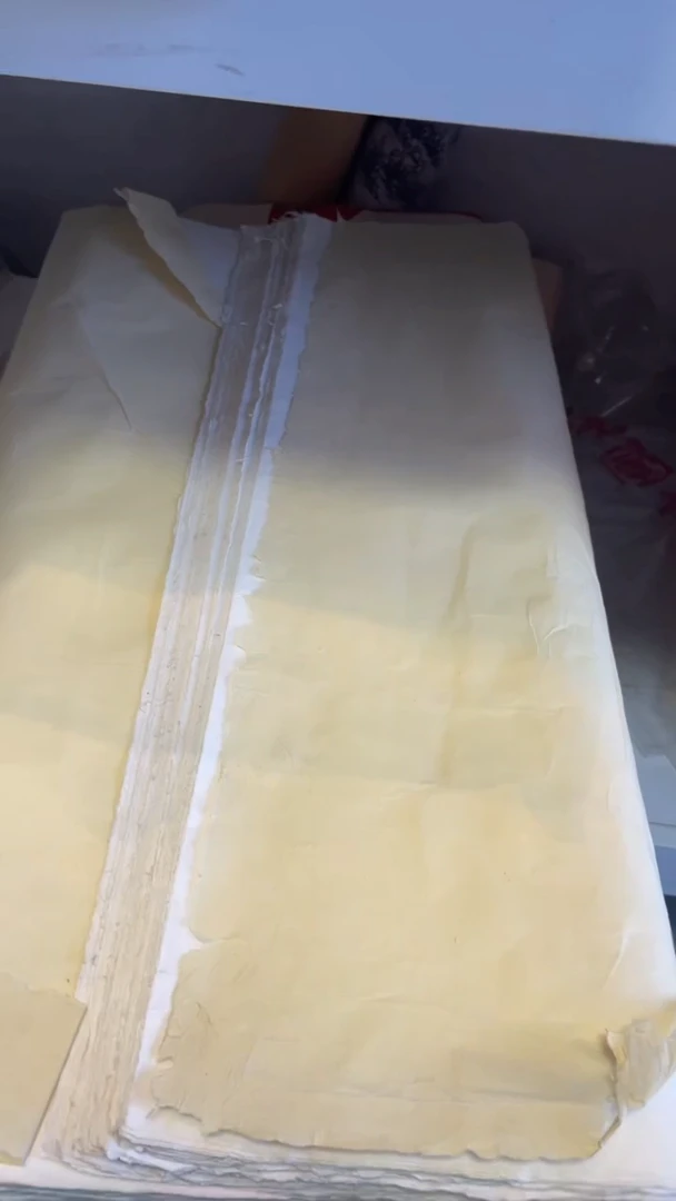 四尺毛边纯手工纸 100张   76*148