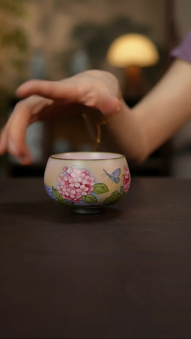 景德镇陶瓷杯碗柴烧多人