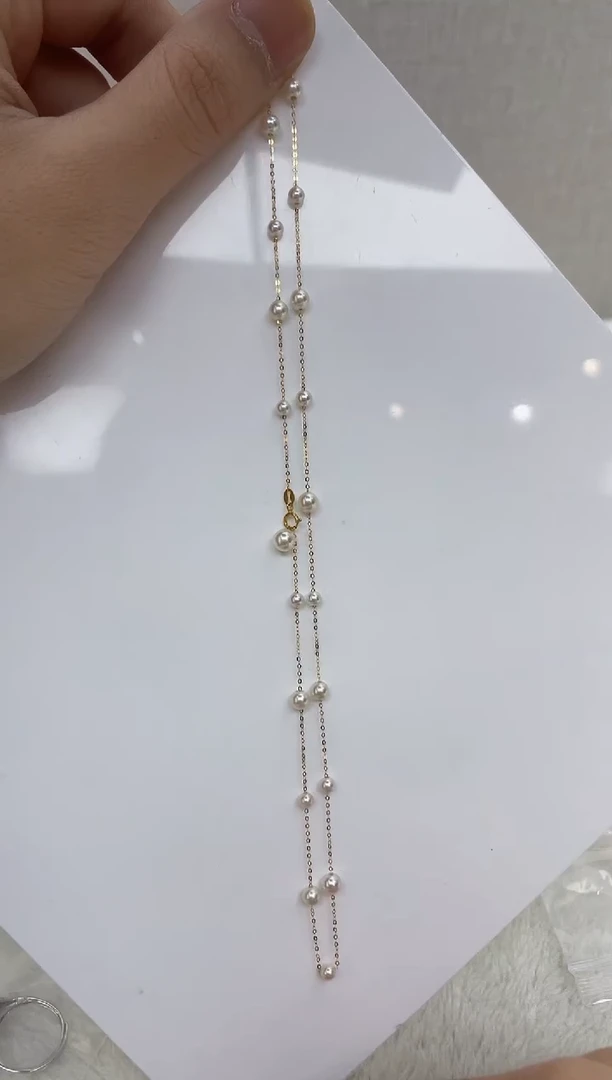 海水珍珠18K金镶嵌颈饰