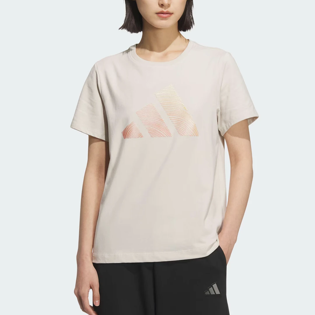 adidas/阿迪达斯三叶草时尚修身百搭运动休闲短袖圆领T恤JL6285