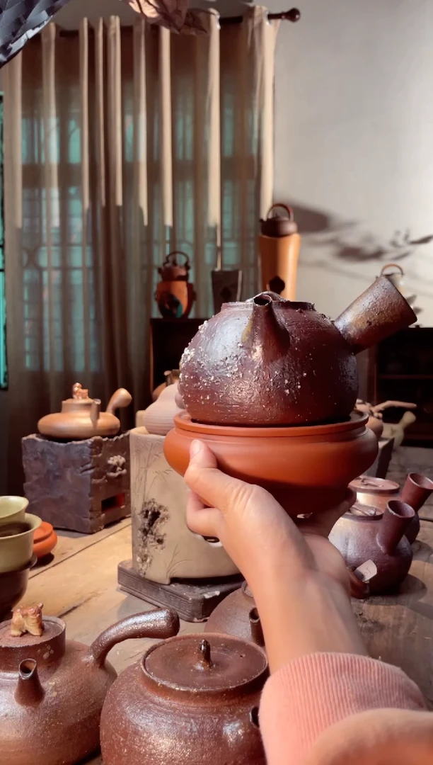 【闪购商品】壶柴烧大容量侧把加干泡盘