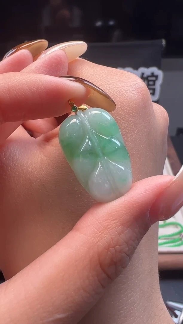 吊坠(不含链)18K金镶嵌翡翠缅甸珠宝严选