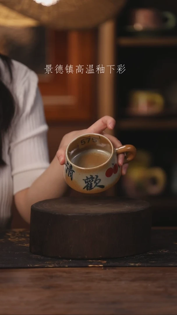 陶瓷景德镇高温釉下手绘陶瓷575