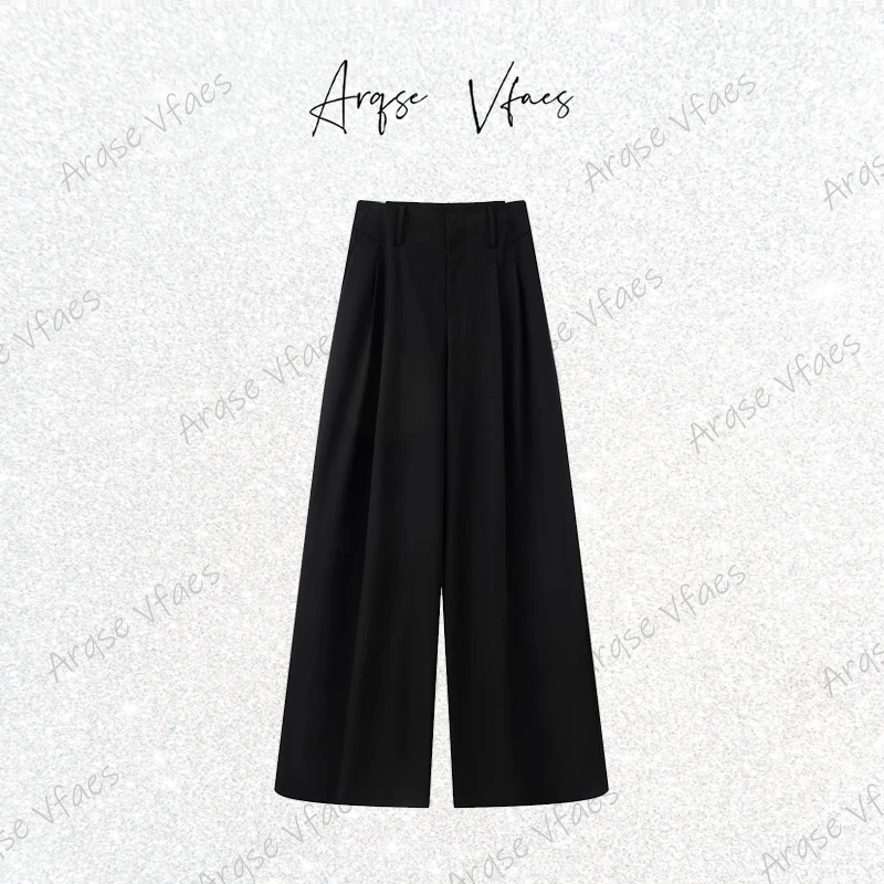 [ARQSEVFAES正品]—2025夏新款高腰直筒下垂感时尚裤子女AR303011