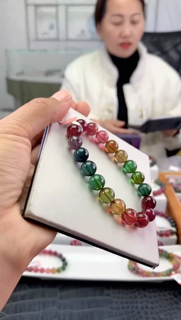 未镶嵌手串碧玺多样性发一条