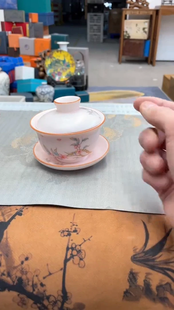 【闪购商品】@@@@@@@@@@@粉汝三才盖碗