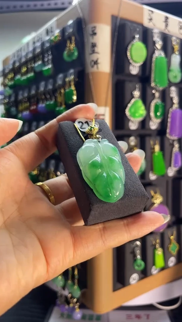 翡翠银S925镶嵌颈饰217...