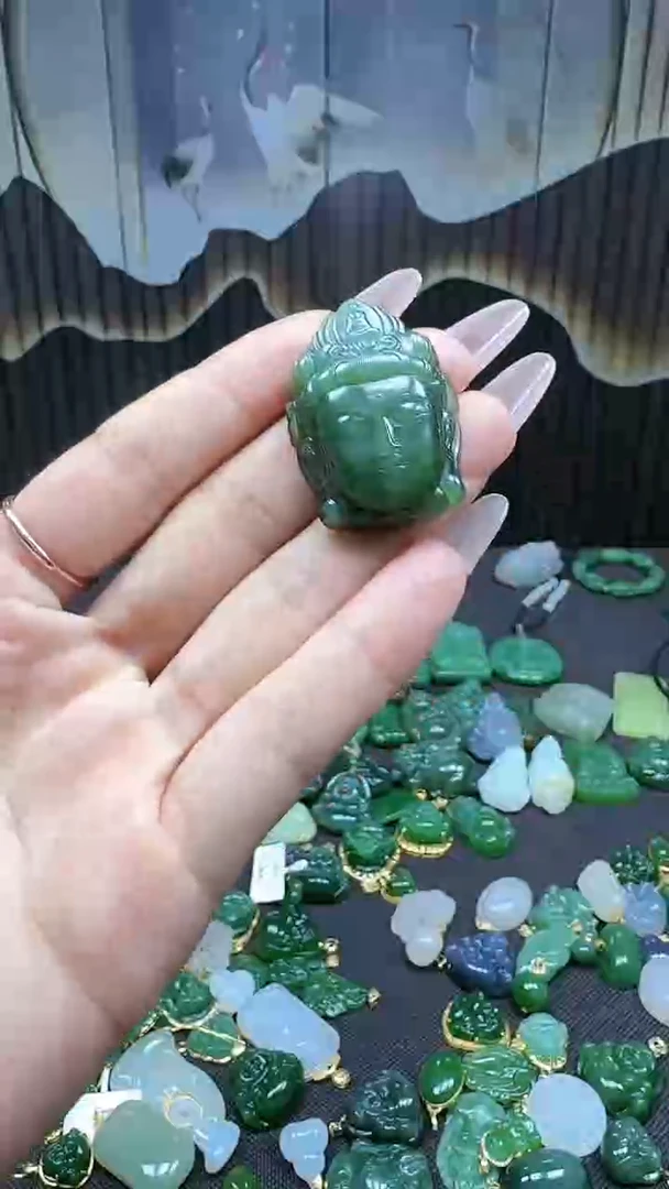 和田玉未镶嵌挂件1