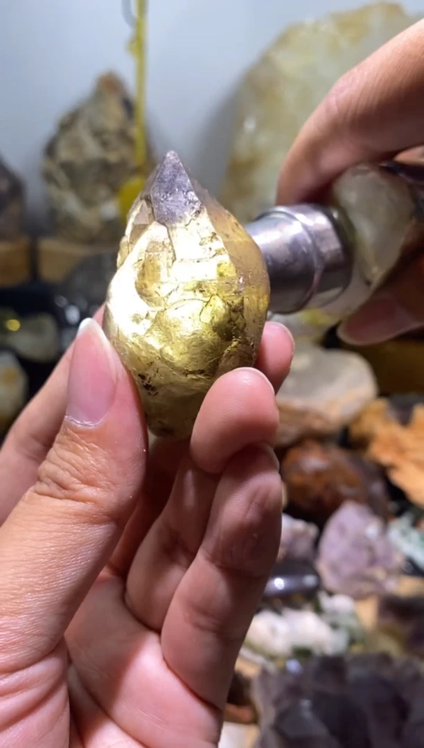 水晶珠宝半成品未镶嵌13号烟晶喜马53g