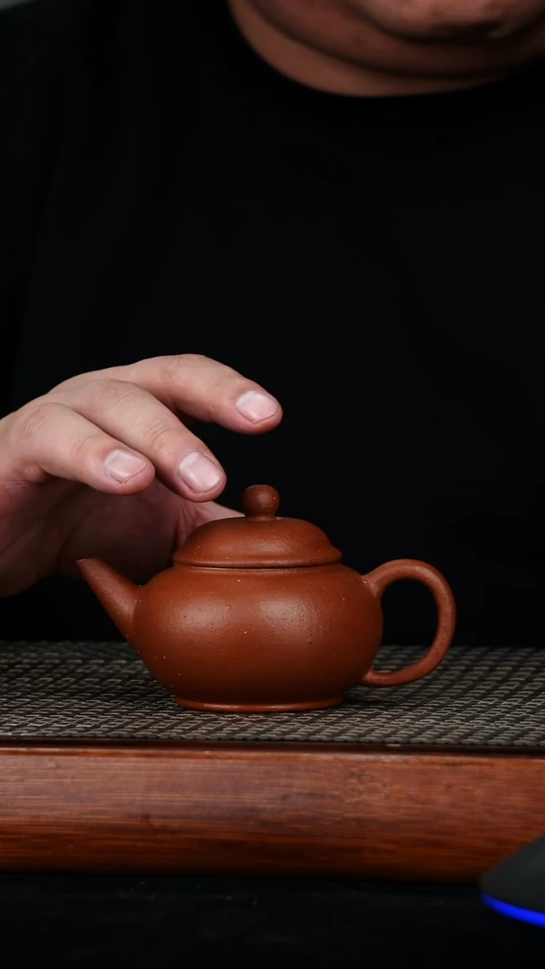 茶壶紫砂原矿生砂朱泥水平180cc