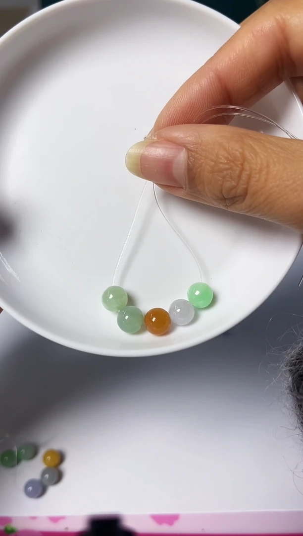 未镶嵌手链翡翠翡翠珠串翡翠珠串