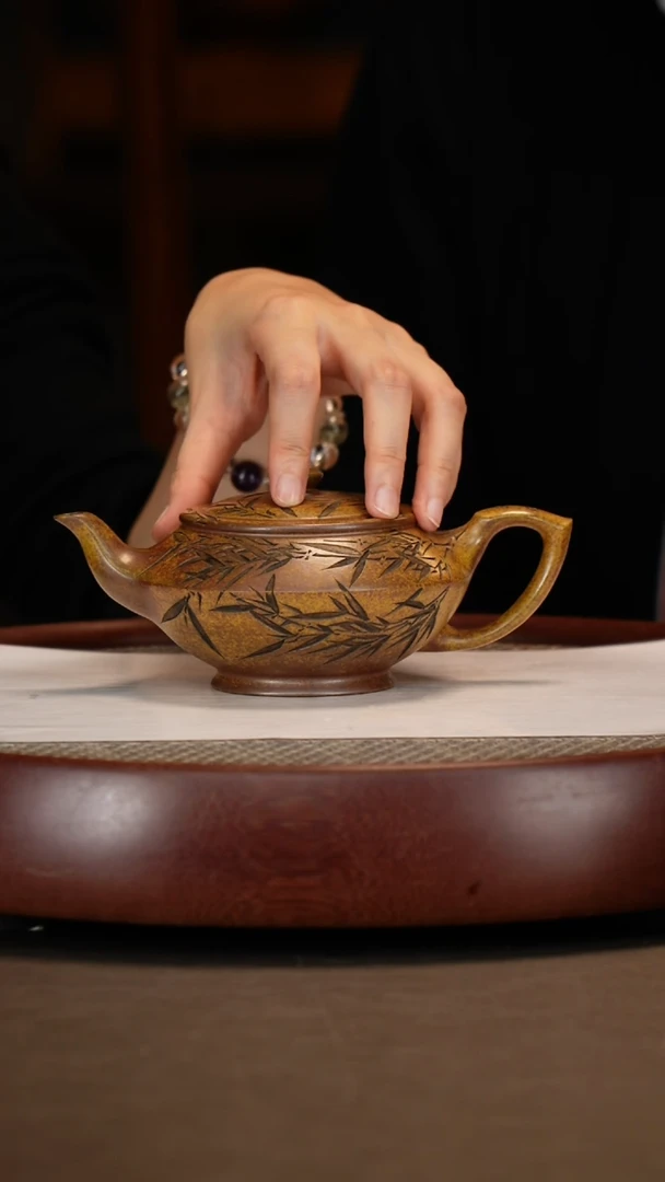 【闪购商品】紫砂茶壶虎皮金砂汉云+曹秀芬