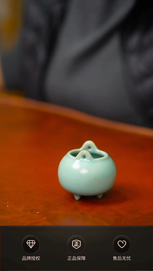 其他仿古支钉小胖香炉不完美简装