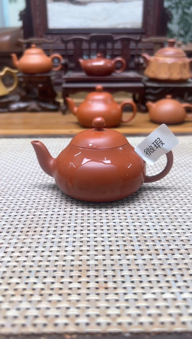 原矿朱泥全手微瑕三湾梨 110cc